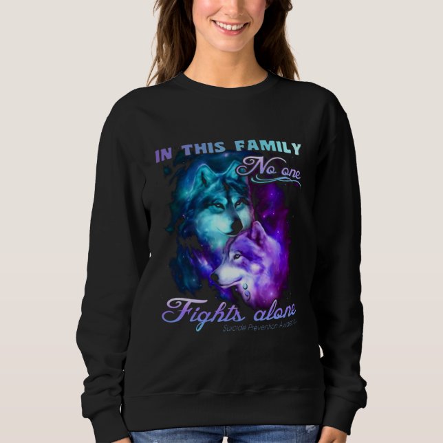 In This Family No One Fights Alone Sweatshirt (Front)