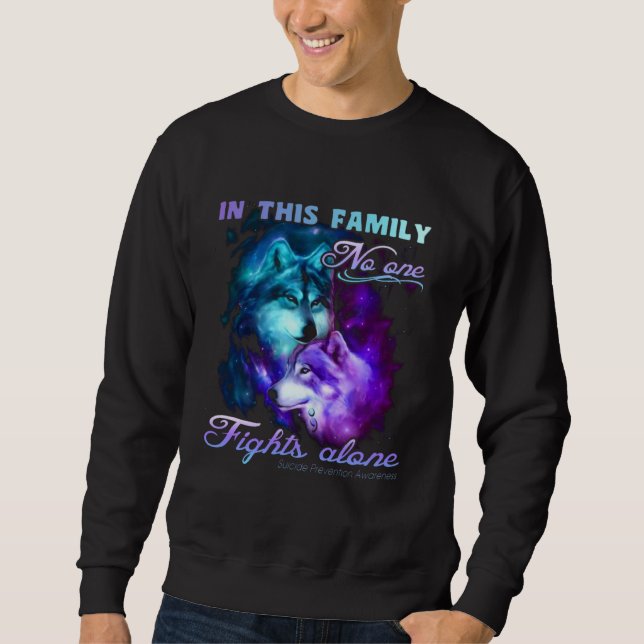 In This Family No One Fights Alone Sweatshirt (Front)
