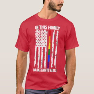 In This Family No One Fightss Alone Costume Gift T-Shirt