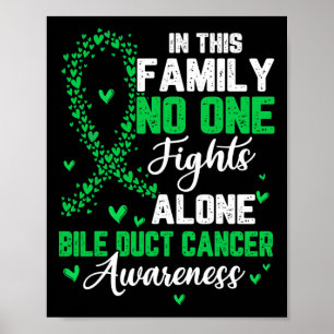 In This Family Nobody Fight Alone Bile Duct Cancer Poster
