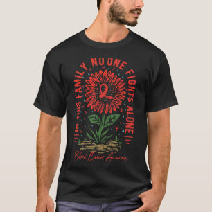 In This Family Nobody Fight Alone Blood Cancer Awa T-Shirt