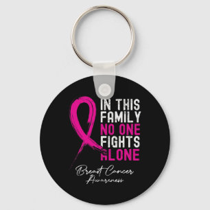 In This Family Nobody Fight Alone Breast Cancer Aw Key Ring