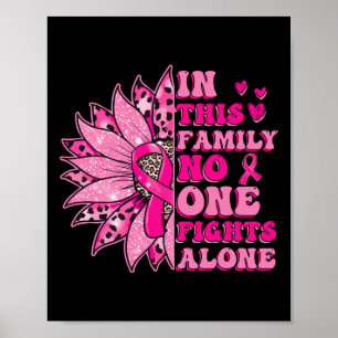 In This Family Nobody Fight Alone Breast Cancer Aw Poster
