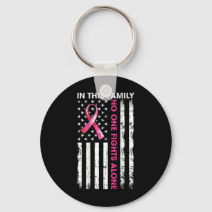 In This Family Nobody Fight Alone Breast Cancer (o Key Ring