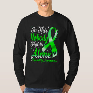 In This Family Nobody Fight Alone Disability Aware T-Shirt