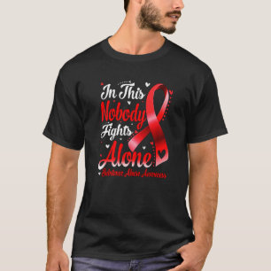 In This Family Nobody Fight Alone Substance Abuse T-Shirt