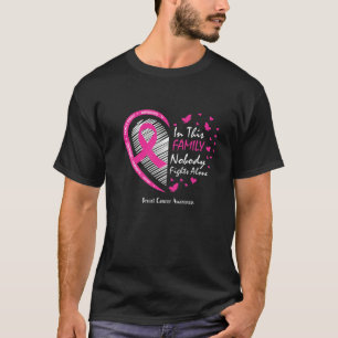 In This Family Nobody Fights Alone Breast Cancer A T-Shirt