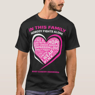 In This Family Nobody Fights Alone Breast Cancer A T-Shirt