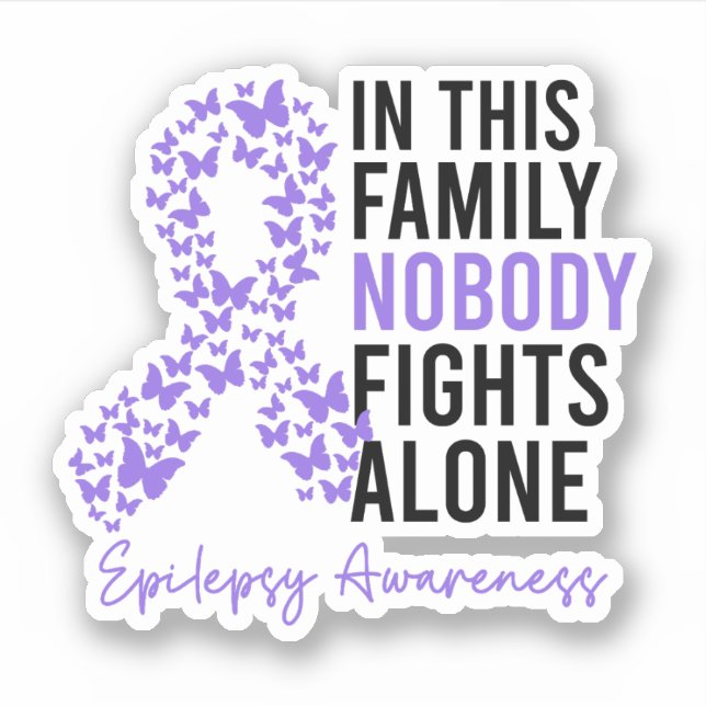 In This Family Nobody Fights Alone Epilepsy (Front)