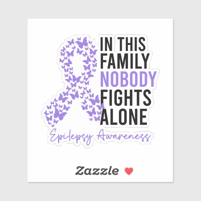 In This Family Nobody Fights Alone Epilepsy Awaren (Sheet)