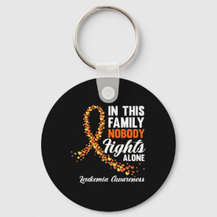 In This Family Nobody Fights Alone Leukaemia Cance Key Ring