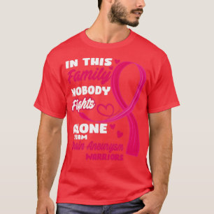 In This Family Nobody Fights Alone Team Brain Aneu T-Shirt