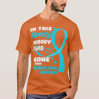 In This Family Nobody Fights Alone Team Myasthenia T-Shirt