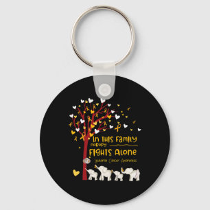 In This Family Nobody Fights Leukaemia Alone Leuke Key Ring