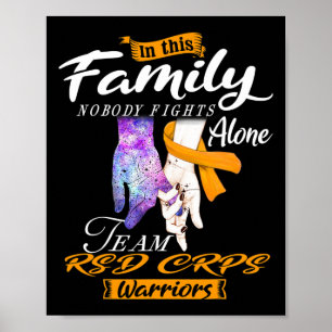 In This Family Nobody Fights RSD CRPS Alone Team R Poster