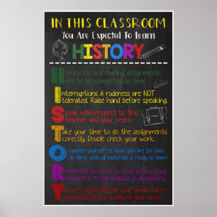 In This History Classroom Poster