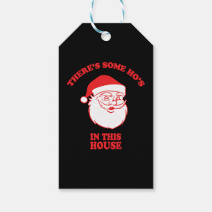 In this House Funny Christmas Santa Claus Gift Tags