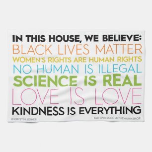 "In This House" kitchen towel
