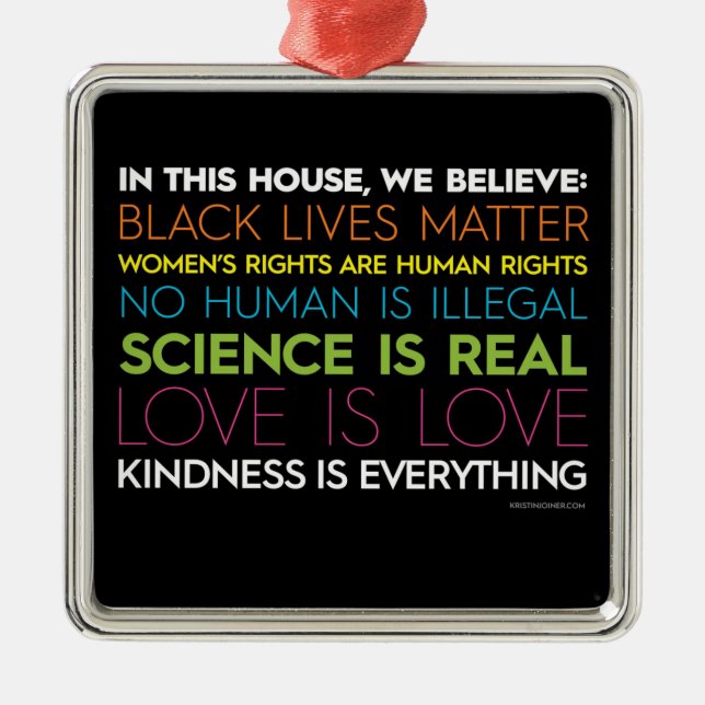 In This House Square Ornament (Front)