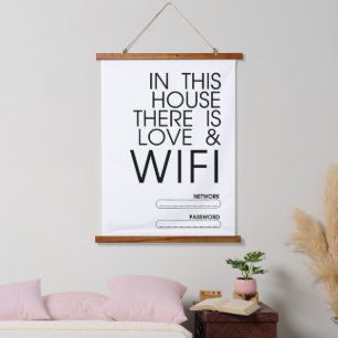 In This House There is Love and WiFi Wall Art