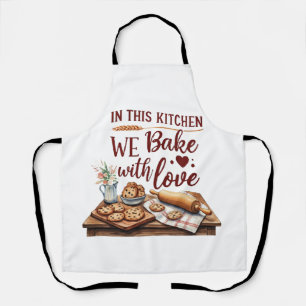 In This Kitchen We Bake With Love – Cookies Apron