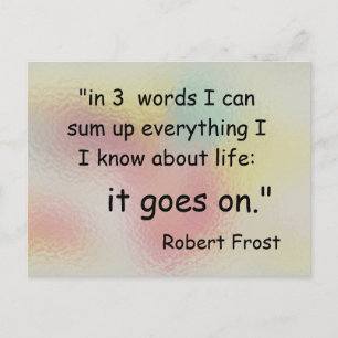 in three words postcard