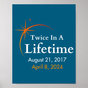 In Total Solar Eclipse Astronomy Twice Poster