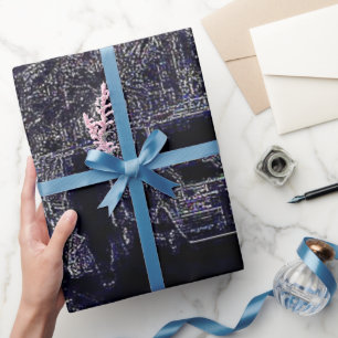 In Traffic black glossy wrapping paper