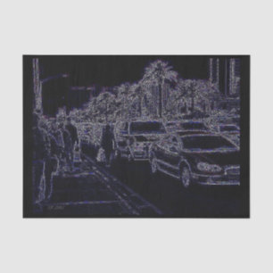 In Traffic black tissue paper