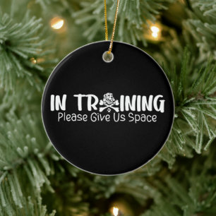 In Training Please Give Us Space For Dog Trainers Ceramic Tree Decoration