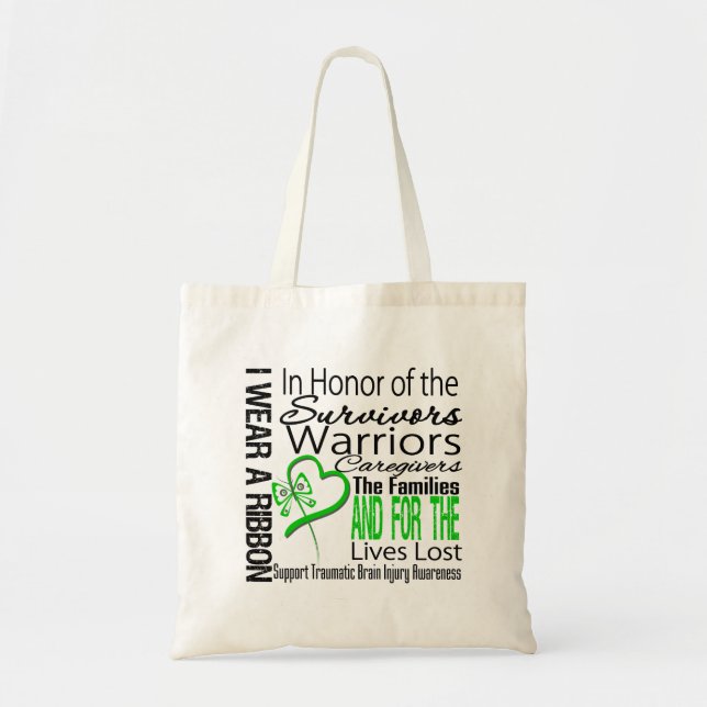In Tribute Collage Traumatic Brain Injury Tote Bag (Front)