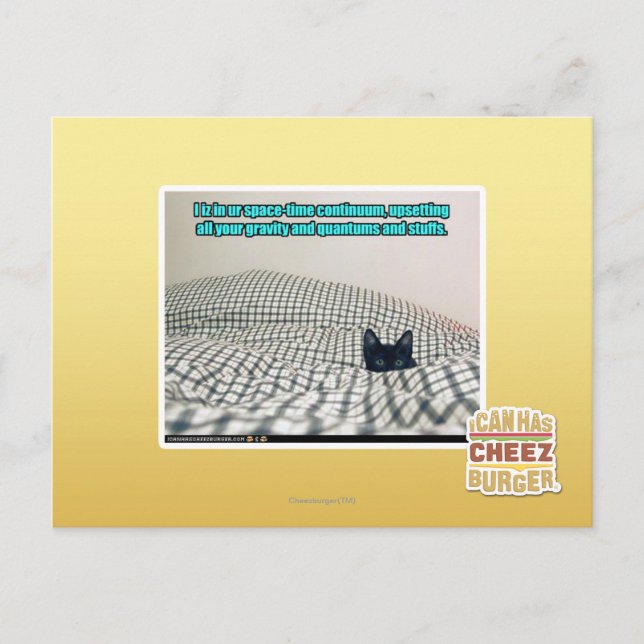 In ur Space Time Continuum Postcard (Front)