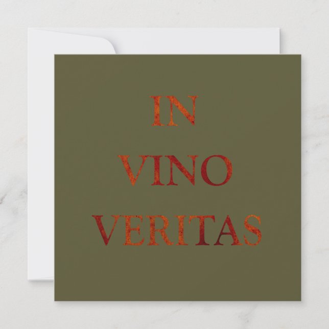 In vino veritas (Front)