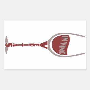 In Vino Veritas custom stickers
