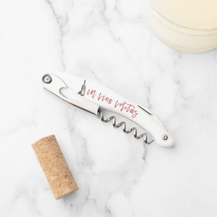 in vino veritas (in wine, truth) corkscrew