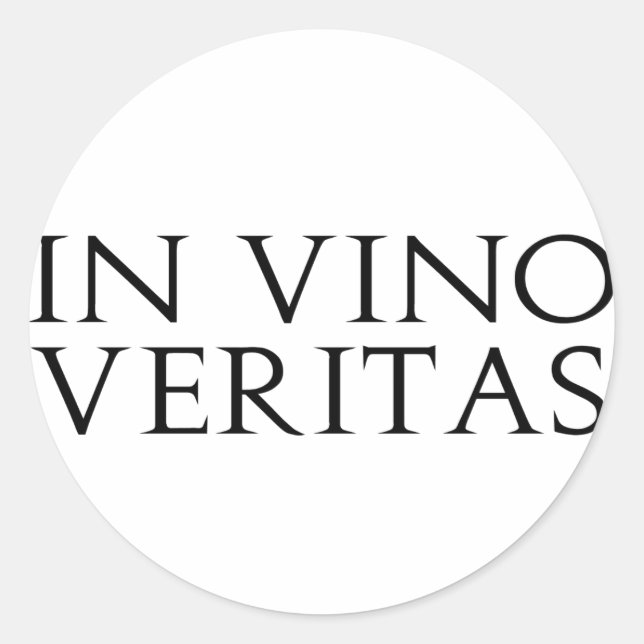 In Vino Veritas Stickers (Front)