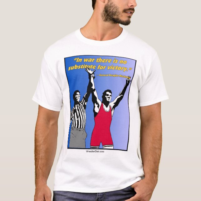 "In war there is no substitute for victory" tee (Front)