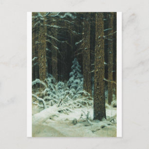 IN WINTER Ivan Shishkin 1883 Holiday Postcard