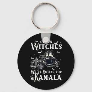 In Witches We're Voting For Kamala Halloween Elect Key Ring