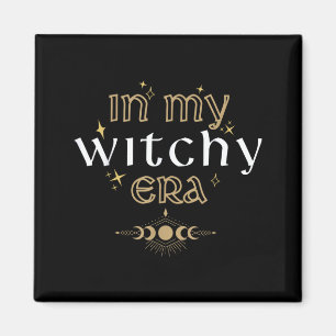 In Witchy Era Witch Mystical Halloween Funny Cute Magnet