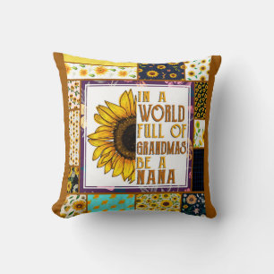 "In World Full Of Grandmas Be A Nana Blanket Cushion