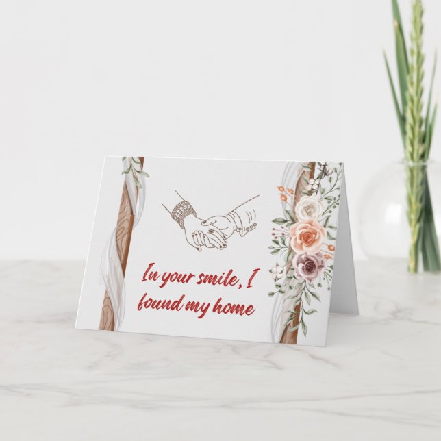 In your smile, I found my home Card (Front)