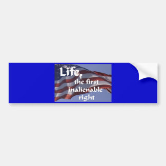 Inalienable Right Bumper Sticker