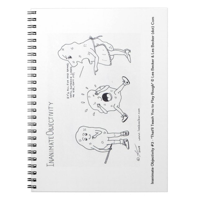 Inanimate Objectivity #3 - Notepad Spiral Notebook (Front)