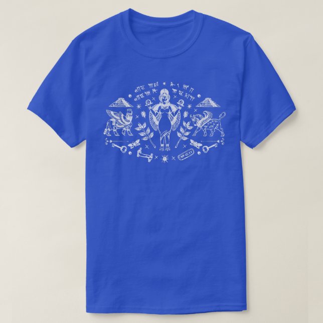Inanna Ishtar Babylon Mesopatamia Sumerian Goddess T-Shirt (Design Front)