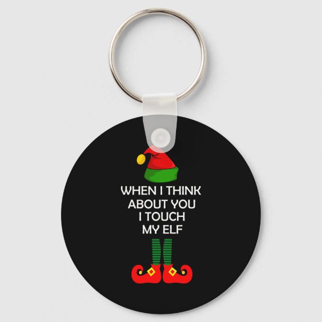 Inappropriate Christmas Shirt Funny Xmas  Key Ring (Front)