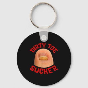 Inappropriate Funny Dirty Toe Sucker Embarrin Adul Key Ring