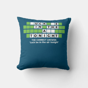 Inappropriate Humor Puzzle Luck Be In The Air Cushion