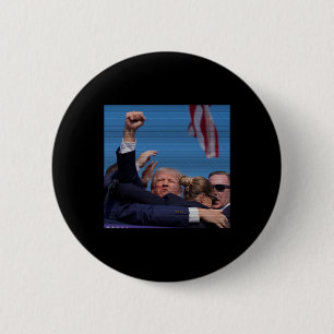 Ination Attempt - Trump's Rally Pennsylvania Attem 6 Cm Round Badge