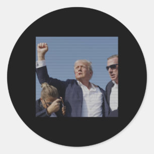 Ination Attempt - Trump's Rally Pennsylvania Attem Classic Round Sticker